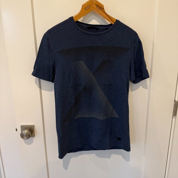 Jack & Jones Men's Med "Eclipse of Time" Dark Blue Tee Shirt - Picture 1 of 5